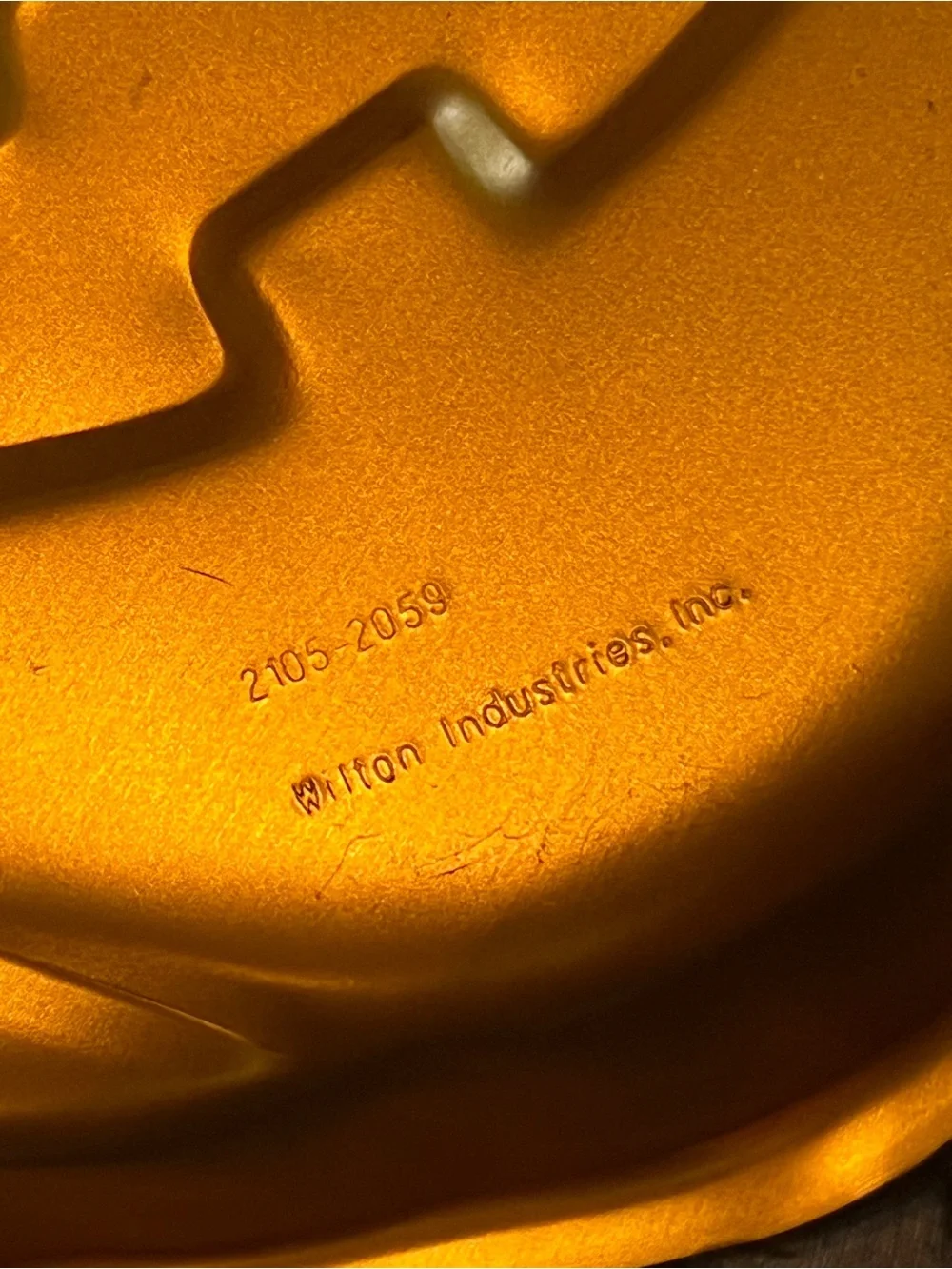 Vintage Wilton Halloween Pumpkin Cake Pan - Orange Jack-O'-Lantern